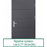 Erkado Lutter 1 Hladký Antracit 90 x 207,5 cm pravé – Hledejceny.cz