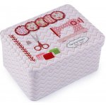 Plechová krabička na šití Varianta: 2 pudrová, Balení: 1 ks 45952/94355/210138 – Zboží Mobilmania