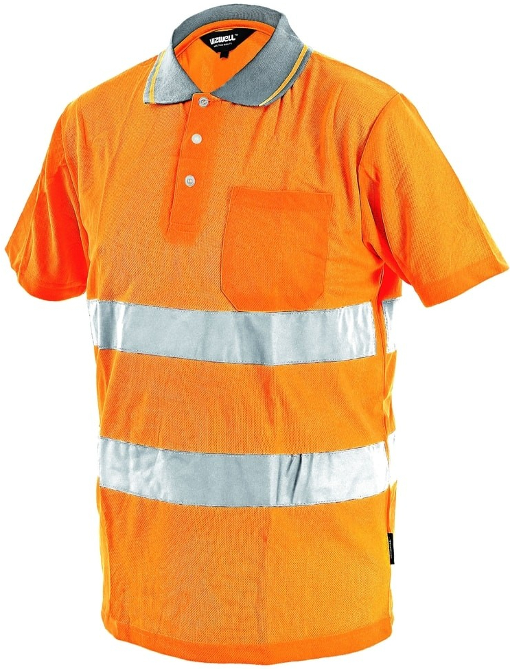 Canis DOVER reflexní tričko s límečkem oranžové