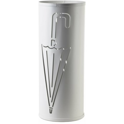 Mondex Kovový stojan na deštníky Cedric White Umbrella, 49,5x20 cm – Zboží Dáma