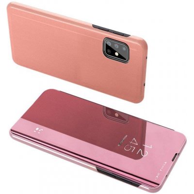 Pouzdro Beweare Clear View Samsung Galaxy M31s - růžové
