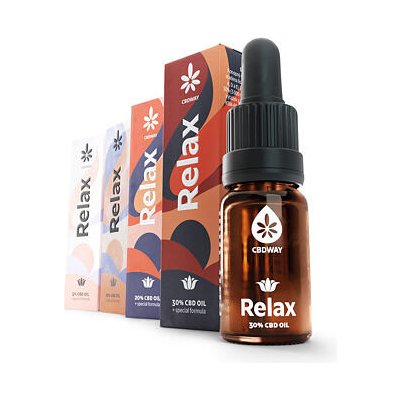 CBD WAY Olej Relax 30 % 10 ml – Zboží Mobilmania