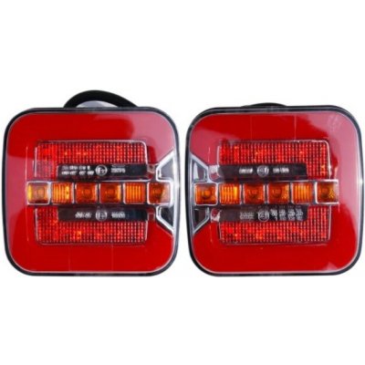 Světlo zadní 40 LED 4-funkce levé 12/24V s dynamickým ukazetelem směru jízdy a SPZ – Hledejceny.cz
