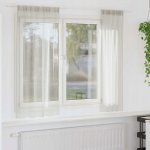 Závěsy se závěskami 2 ks Krémové Polyester – Hledejceny.cz