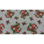 Dekorační látka Vánoční CESMINA květ šíře 140 cm – Zboží Dáma