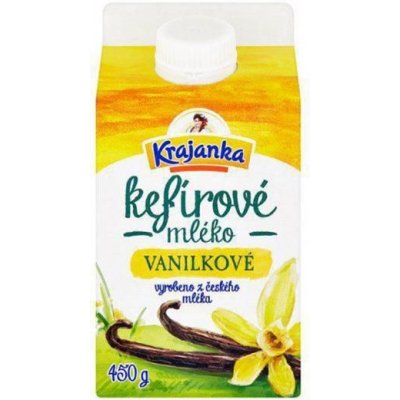Krajanka Kefírové mléko vanilkové 450 g – Zboží Dáma