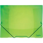 Karton P+P Opaline A4 Desky s chlopněmi a gumičkou zelené – Zboží Mobilmania
