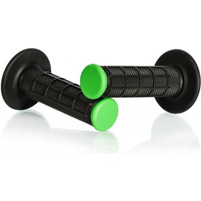 MOTION STUFF motokrosové rukojeti Advanced černé/zelené (half-waffle) | Zboží Auto