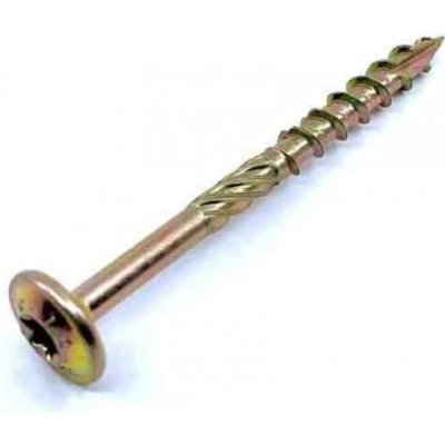 Vrut stavební RAPID TH 6x40 ŽZN (TORX30) Vrut konstrukční, talířová hlava, TORX, zinek žlutý – Hledejceny.cz
