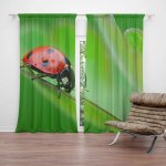 Sablio Závěs Beruška na listě: 2ks 140x250cm – Hledejceny.cz
