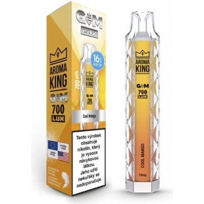 Aroma King Gem Lux Cool Mango 16 mg 700 potáhnutí – Zboží Dáma
