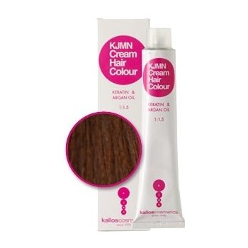 Kallos KJMN s keratinem a arganovým olejem 5.3 Light Golden Brown Cream Hair Colour 1:1.5 100 ml