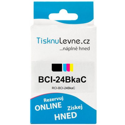 TisknuLevne.cz Canon - Multi Pack pro BCI-24BkaC (BCI-24Bk + BCI-24C) (Černá a barevná) - Kompatibilní – Zboží Mobilmania