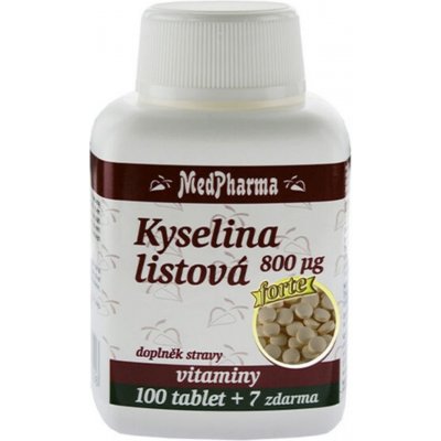 MedPharma Kyselina listová forte 800mcg - 107 tablet