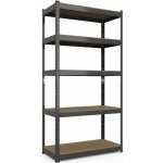 Tvujregal Regál Economy 180 x 120 x 50 5 polic černý – Sleviste.cz