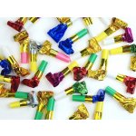 Holografické píšťalky PartyDeco, vícebarevné, 120 kusů – Zboží Dáma