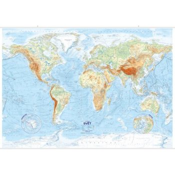 Svět nástěnná obecně zeměpisná mapa