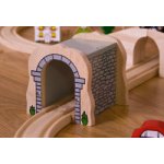 Bigjigs Kamenný železniční tunel růžový – Zboží Dáma