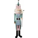 Kovová dekorace Louskáček Nutcracker v růžovo-zeleném - 43*35*171 cm - Clayre & Eef – Hledejceny.cz