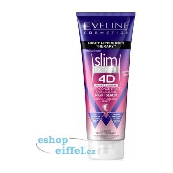 Eveline Cosmetics Slim Extreme 4D Lipo Shock Therapy noční sérum s hřejivým efektem 250 ml