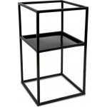HowHomely Stojan na květiny 40 x 24 černá DD0109 – Zboží Dáma