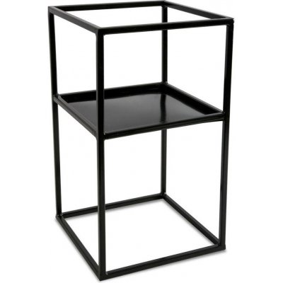 HowHomely Stojan na květiny 40 x 24 černá DD0109 – Zboží Dáma