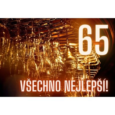 Kartička k narozeninám 65 – Hledejceny.cz