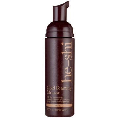 he-shi Gold Foaming Mousse samoopalovací pěna 150 ml – Sleviste.cz