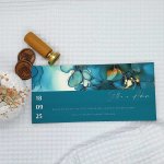 Svatební oznámení DL č. 1, tyrkysové – Hledejceny.cz