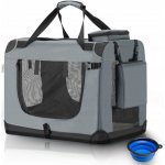 Juskys Přepravka pro psa šedá M 34 x 60 cm 44 cm – Sleviste.cz