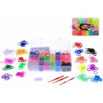 Udělej si svůj náramek gumičky 1440ks s doplňky v plastové krabičce v sáčku – Hledejceny.cz