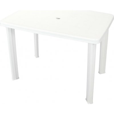 OMAXI 570622 Zahradní stůl bílý 101 x 68 x 72 cm plast – Hledejceny.cz