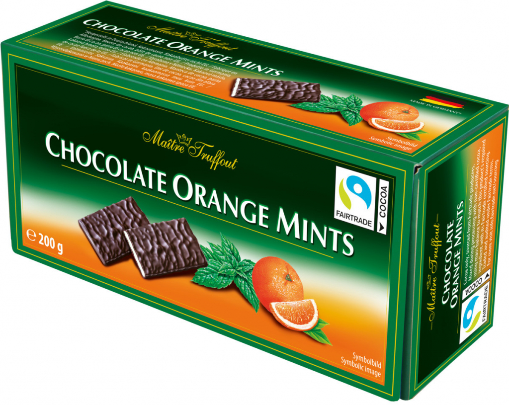 Maitre Truffout Chocolate Orange Mints 200g od 64 Kč - Heureka.cz
