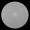 Vyšívací předloha Stoklasa Plastová kanava vyšívací mřížka na vyšívání a tapiko 740489 5 bílá kruh 14,8cm