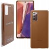 Pouzdro a kryt na mobilní telefon Samsung Samsung Leather Cover Galaxy Note20 Brown EF-VN980LAEGEU