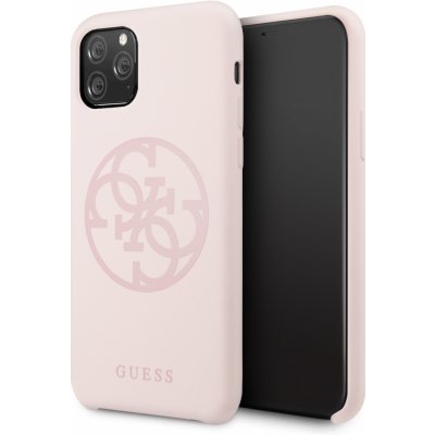Pouzdro Guess 4G Silicone Tone Apple iPhone 11 Pro light růžové – Zboží Mobilmania