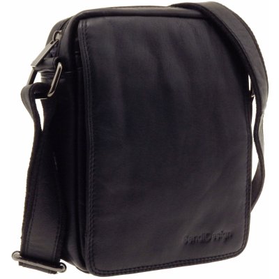 Sendi Design pánská kožená taška přes rameno Černá – Zboží Mobilmania