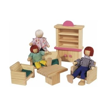Simba Dřevěná vila s nábytkem a panenkami