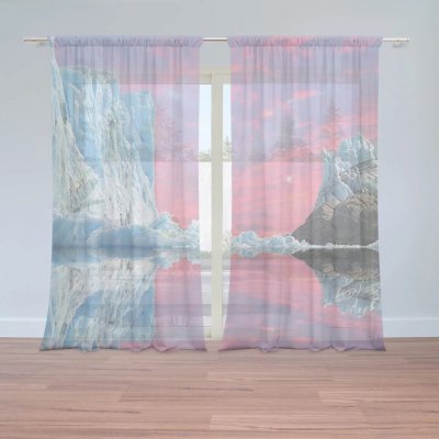 Sablio Záclony Ledovec: 2ks 150x250cm – Hledejceny.cz