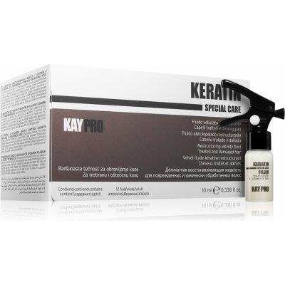 Kaypro Keratin Filler fluid pro poškozené vlasy pro profesionální použití 12x10 ml – Hledejceny.cz