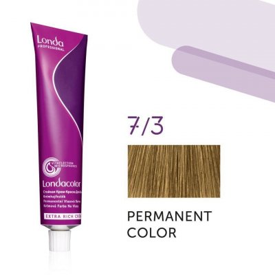 Londa Professional Permanent Color Extra Rich Creme permanentní krémová barva na vlasy 7/3 60 ml