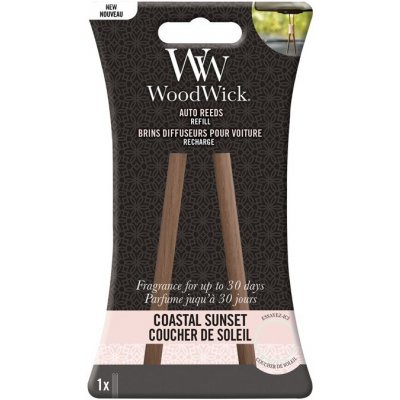 WoodWick - AUTO REEDS náhradní vonné tyčinky do auta COASTAL SUNSET (Západ slunce na pobřeží) – Hledejceny.cz