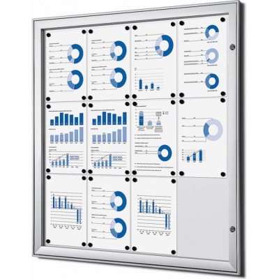 Jansen Display Vitrína pro interiér i zastřešený exteriér, SCS, 12 x A4 – Hledejceny.cz