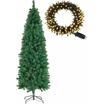tectake 406493 umělý vánoční stromek comet realistický vzhled 180 cm,se světýlky – Hledejceny.cz
