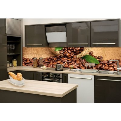 DIMEX KI260-006 Samolepící fototapeta do kuchyně Coffee rozměry 260 x 60 cm – Zboží Dáma