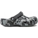 Crocs Classic Camo Clog K dětské pantofle černá šedá – Zboží Dáma