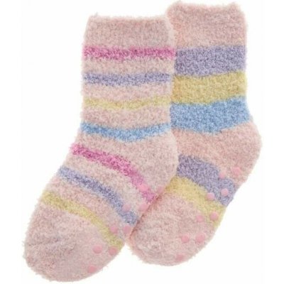 Dívčí froté ponožky 2 páry protiskluz růžová – Zboží Mobilmania
