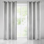 EUROFIRANY ZÁCLONA NA KROUŽCÍCH ELICE 140X250 CM ŠEDÁ – Hledejceny.cz