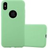 Pouzdro a kryt na mobilní telefon Apple Cadorabo Case pro Apple iPhone XS MAX v barvě CANDY PASTELL Zelená Flexibilní TPU silikonový kryt Ultra Slim Soft Back Cover Case Bumper