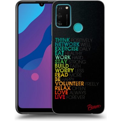 Pouzdro Picasee silikonové Honor 9A - Motto life čiré – Zboží Mobilmania